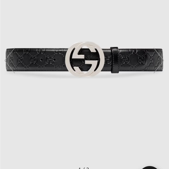 Authentic GUCCI BELT, Double G - Picture 1 of 16